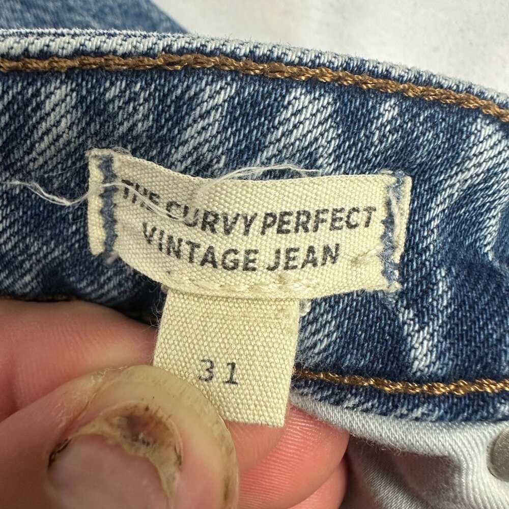 Madewell Womens Curvy Perfect Vintage Jean Size 31 Medium Wash Denim - Picture 5 of 6